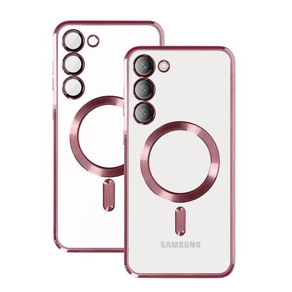For Samsung Galaxy S23 MagSafe Magnetic Case with HaloLock Shockproof Military Grade Protection Scratch Resistant Back Clear Protective Cover (Rose Gold) For Samsung Galaxy S23 MagSafe Magnetic Case with HaloLock Shockproof Military Grade Protection Scratch Resistant Back Clear Protective Cover (Rose Gold)